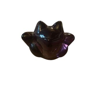 Vintage Purple Silvestri Glass Art Frog paperweight